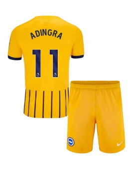 Brighton Simon Adingra #11 Replika Borta Kläder Barn 2024-25 Kortärmad (+ byxor)
